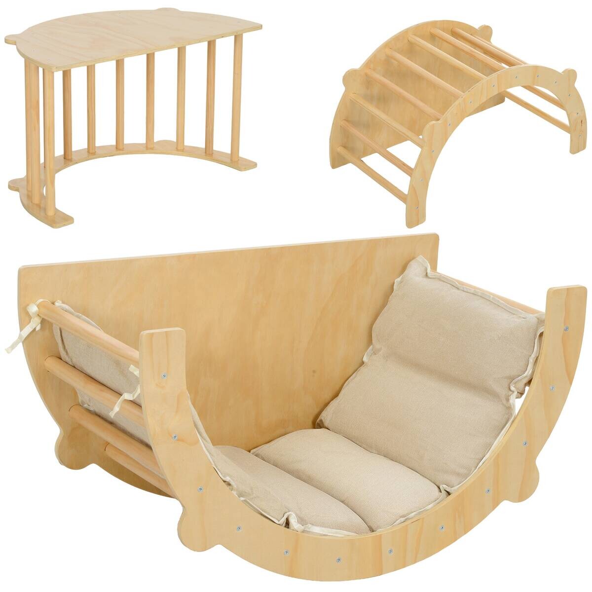 AIYAPLAY Klettergerüst natur B/H/L: ca. 52x50x90 cm