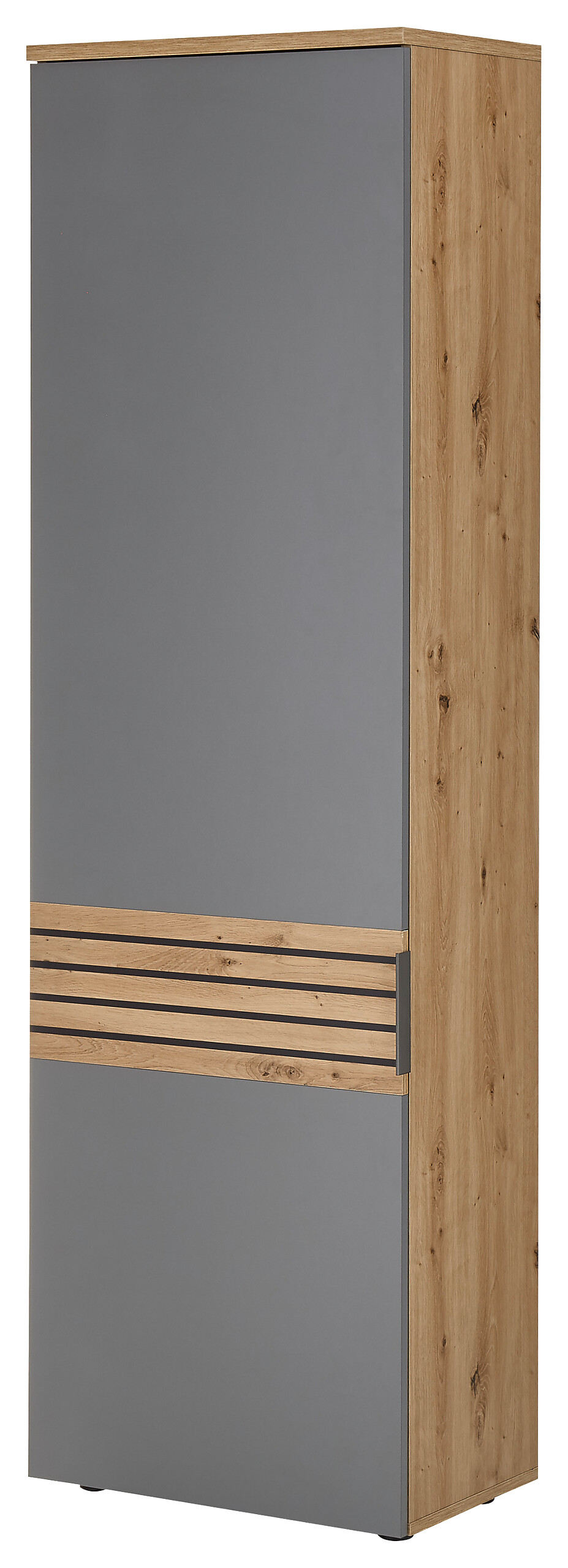 Garderobenschrank Milan Eiche Sonoma Nachbildung grau B/H/T: ca. 60x200x38 cm Garderobenschrank Milan Eiche Sonoma Nachbildung grau B/H/T: ca. 60x200x38 cm