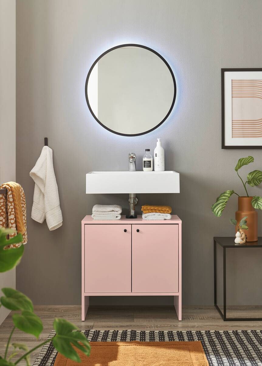 Waschbeckenunterschrank Kairo rosa B/H/T: ca. 60x60x35 cm