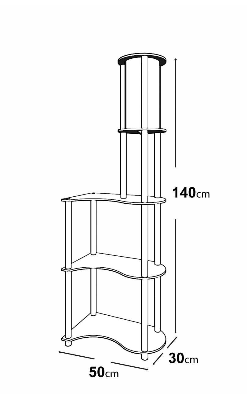 Opviq Stehleuchte nussbaum PVC MDF B/H/T/L/D: ca. 17x140x17x17x17 cm E27 1 Brennstellen
