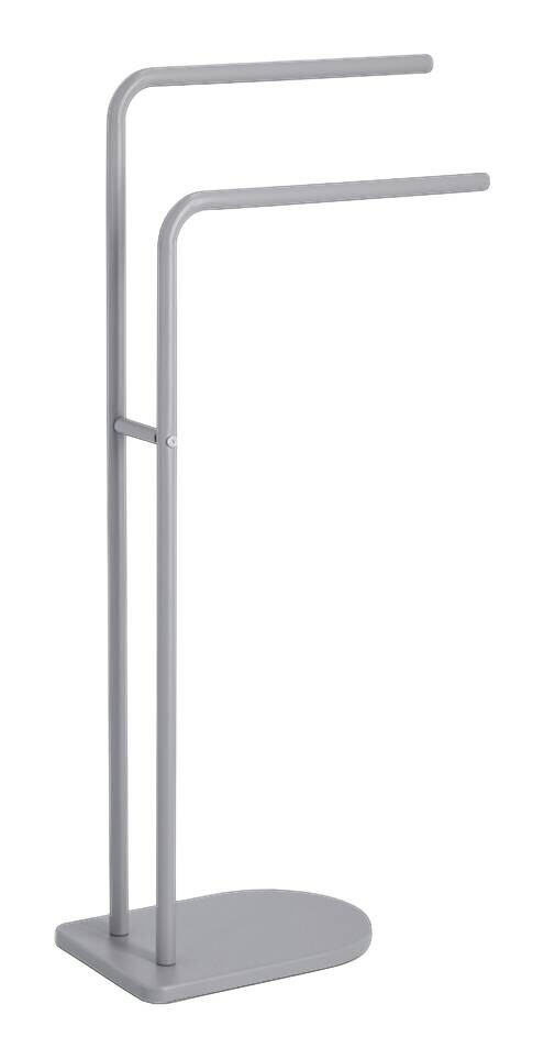 Zeller Handtuchhalter grau Metall B/H/L: ca. 20,5x86x41 cm