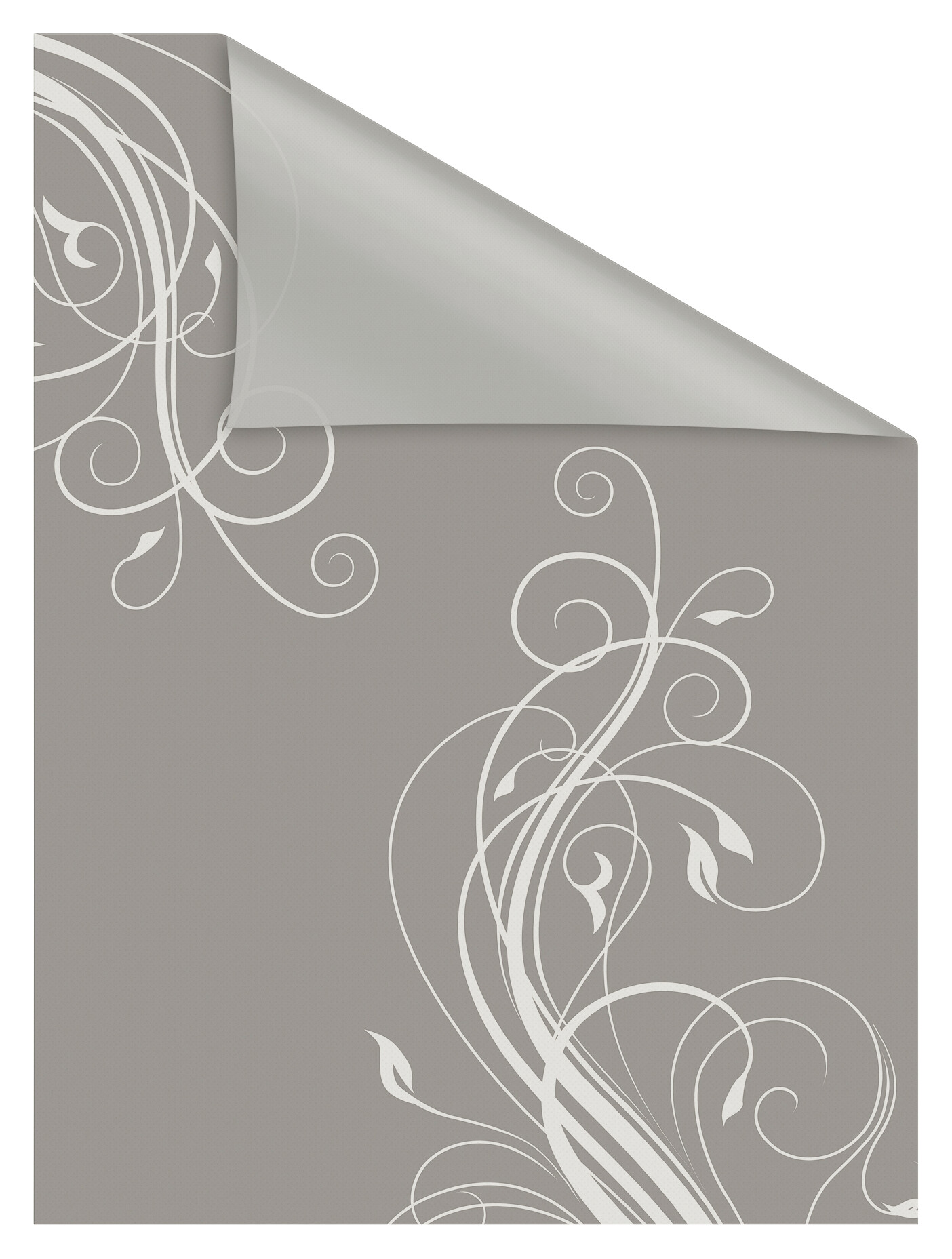 LICHTBLICK Fensterfolie Floral Floral Floral grau weiß B/L: ca. 100x130 cm