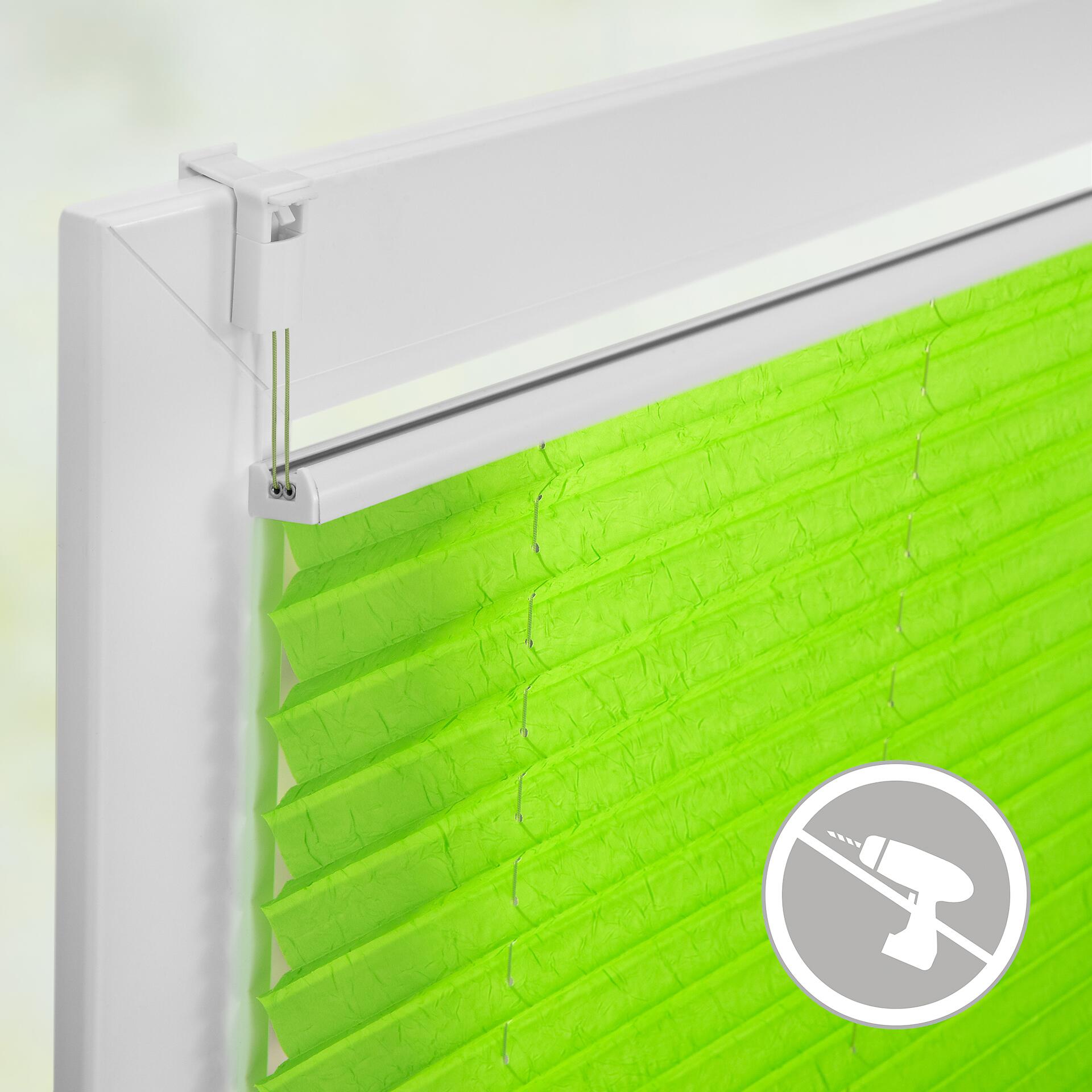 LICHTBLICK Spannplissee grün B/L: ca. 120x130 cm