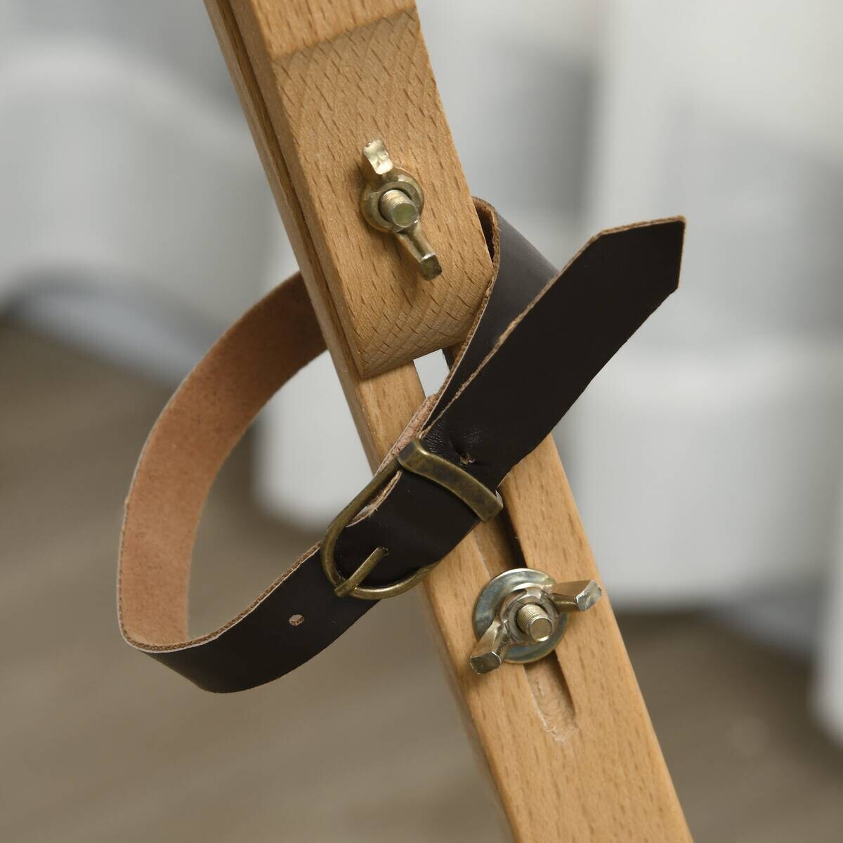 Vinsetto Staffelei natur Buche B/H/L: ca. 84x93x183 cm