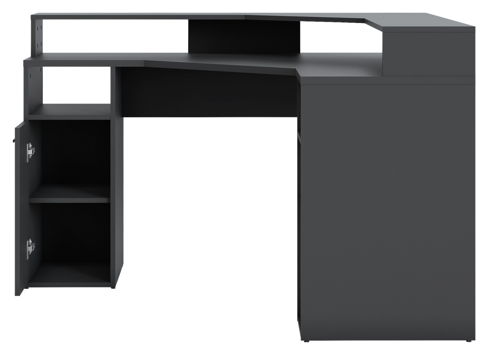 Eckschreibtisch Zocker anthrazit B/H/T: ca. 139x90x139 cm