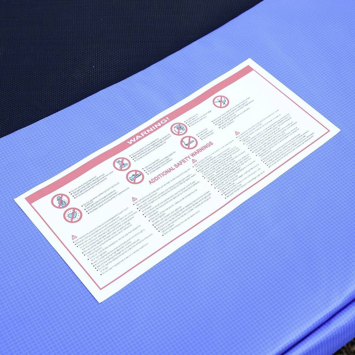 Outsunny Trampolin blau D: ca. 366 cm