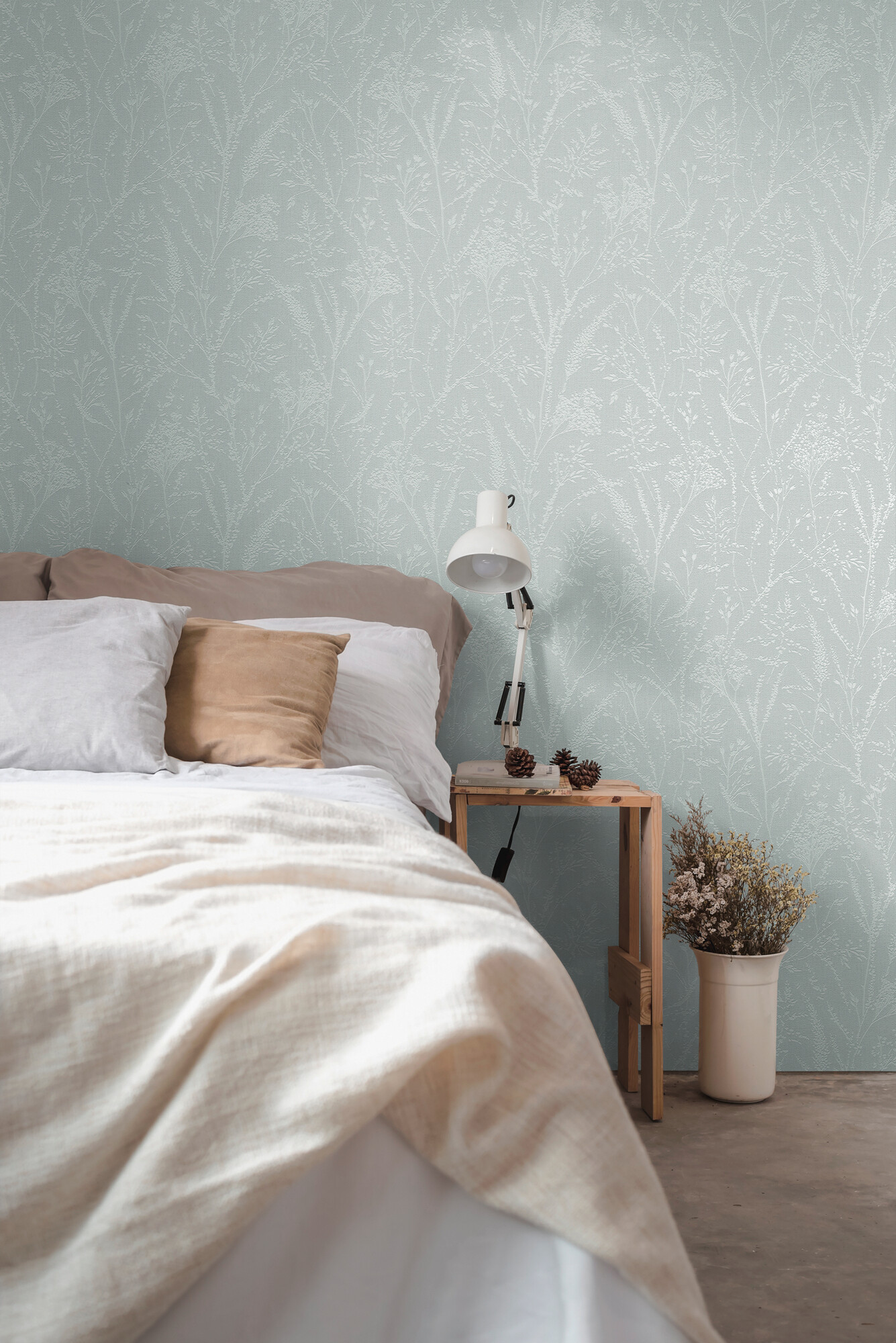 A.S.Creation Vliestapete weiß hellgrün B/H/D: ca. 53x1005x9,2 cm