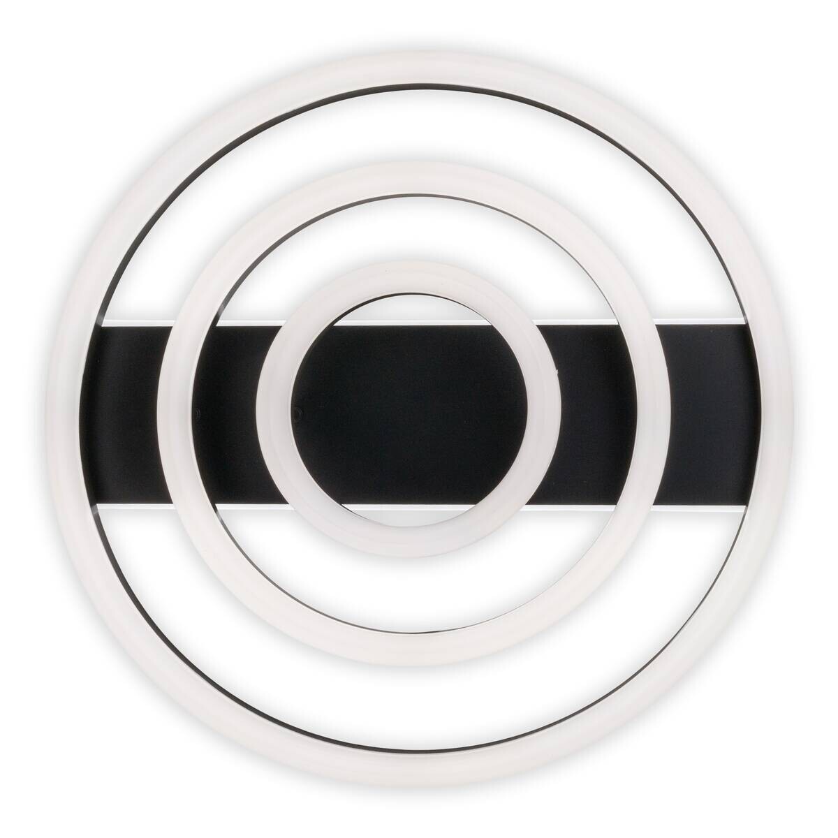 Näve Leuchten Deckenleuchte 1403522 schwarz Kunststoff Metall B/H/T: ca. 60x15,5x60 cm 5 Brennstellen