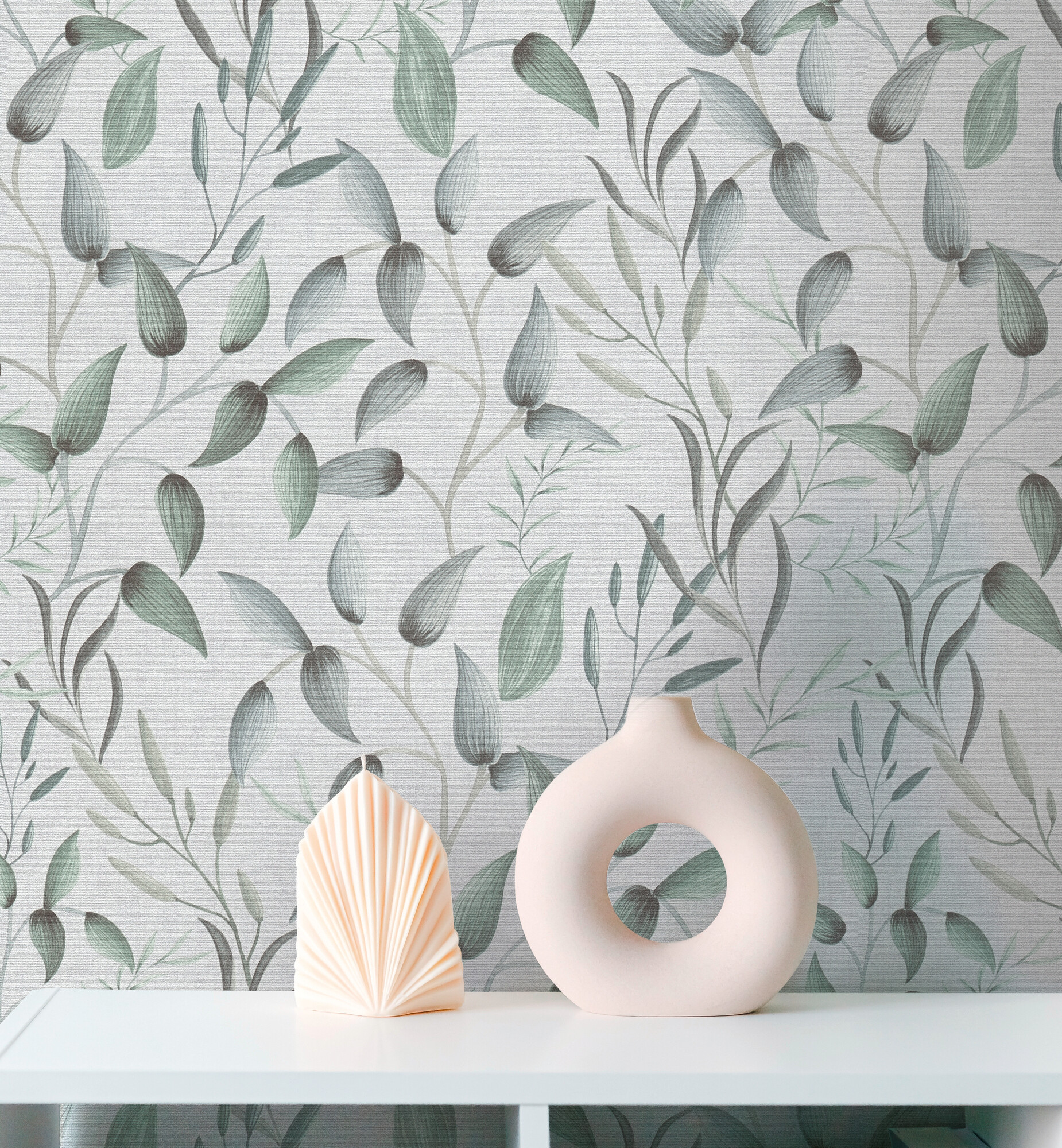 A.S.Creation Vliestapete grau weiß B/H/D: ca. 53x1005x8,2 cm