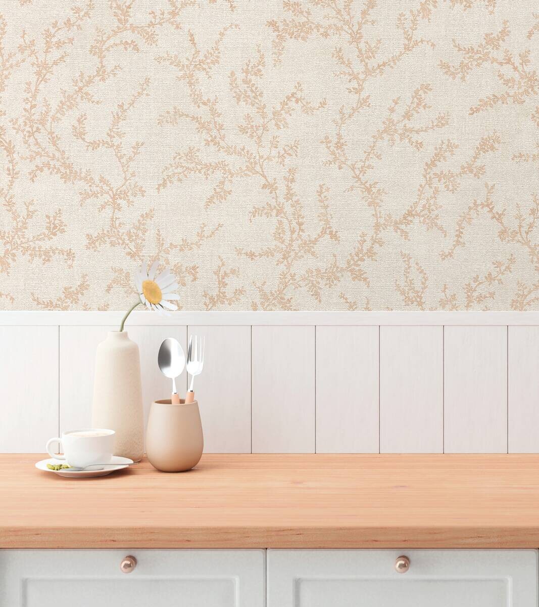 A.S.Creation Vliestapete beige braun creme B/H/D: ca. 53x1005x8,1 cm