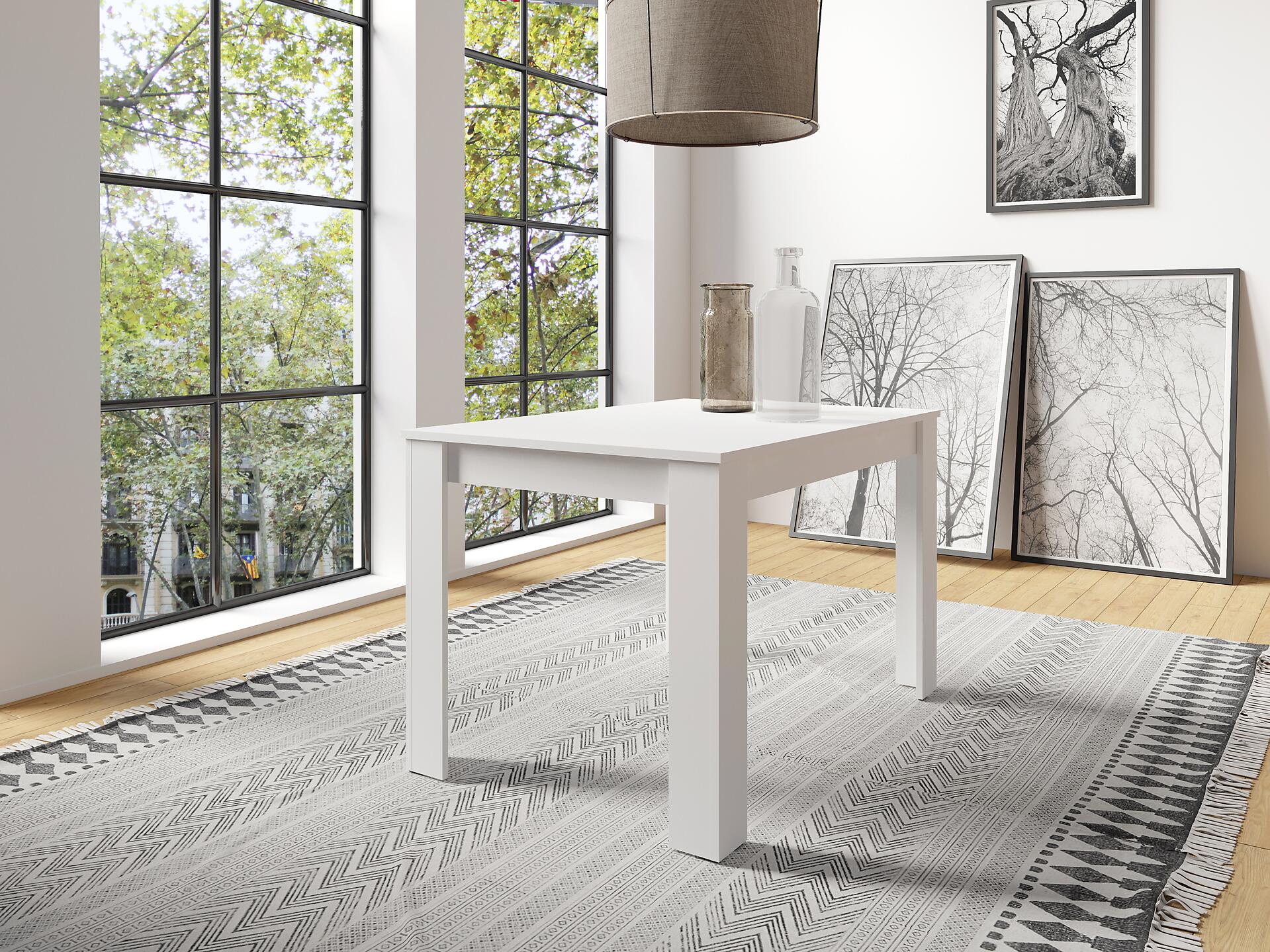 Tisch NEPAL weiß B/H/T: ca. 120x75x80 cm