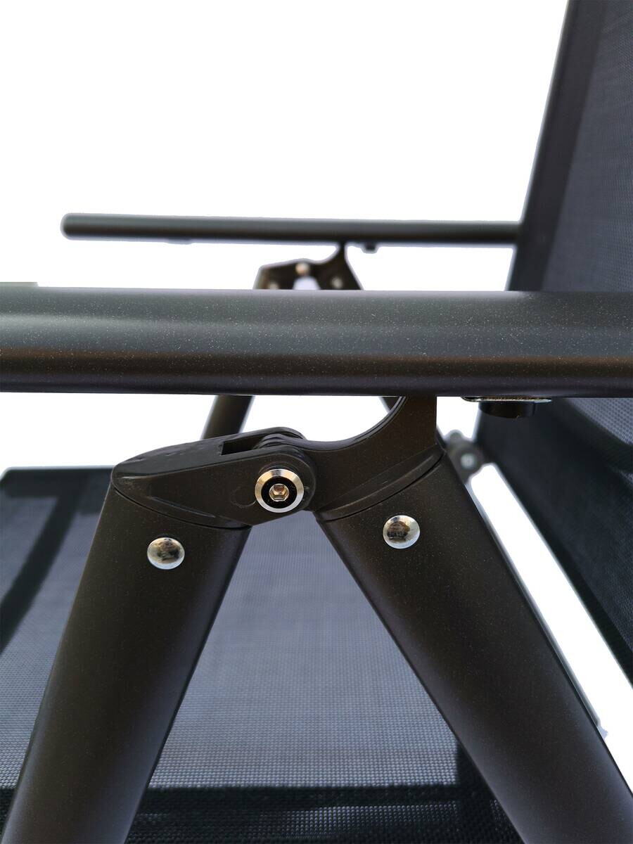 VCM Klappsessel-Set Sonlas anthrazit Textilene B/H/T: ca. 56x105x64 cm