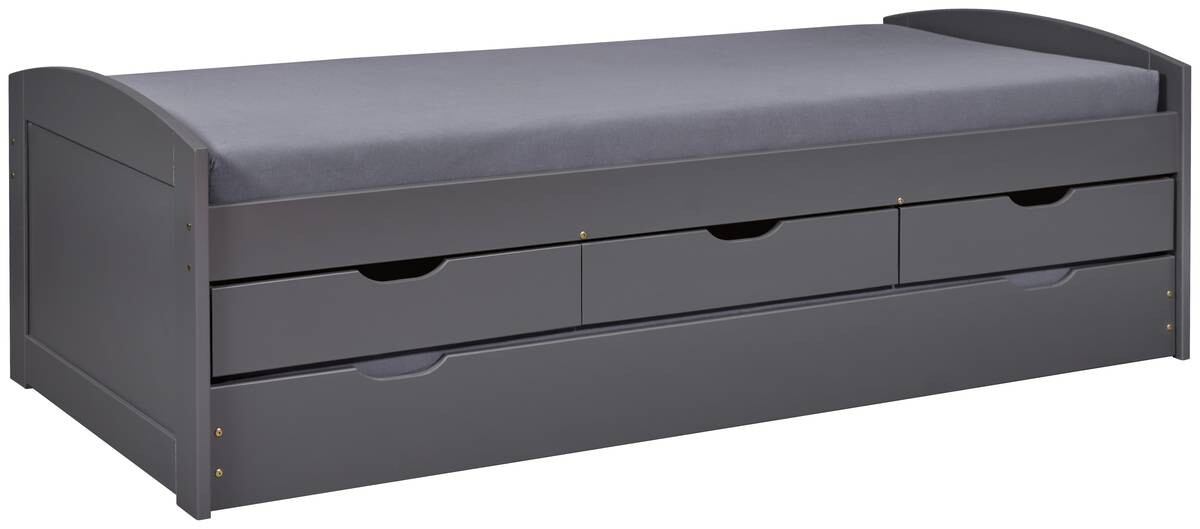 Funktionsbett Lena grau Liegefläche B/L: ca. 90x200 cm