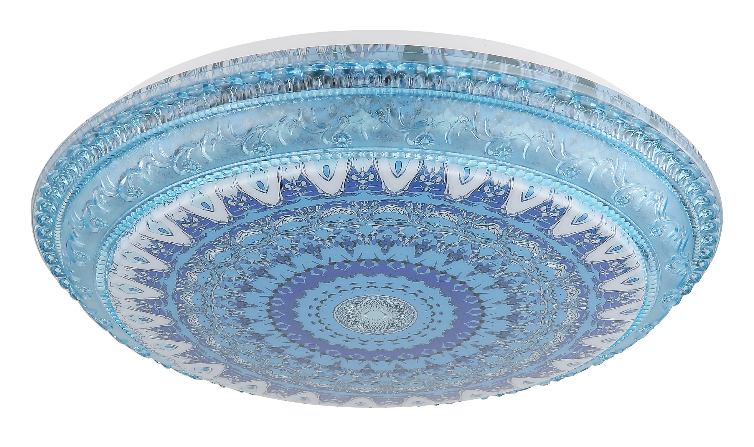 GLOBO LED-Deckenleuchte blau Metall Kunststoff H/D: ca. 8,5x39 cm