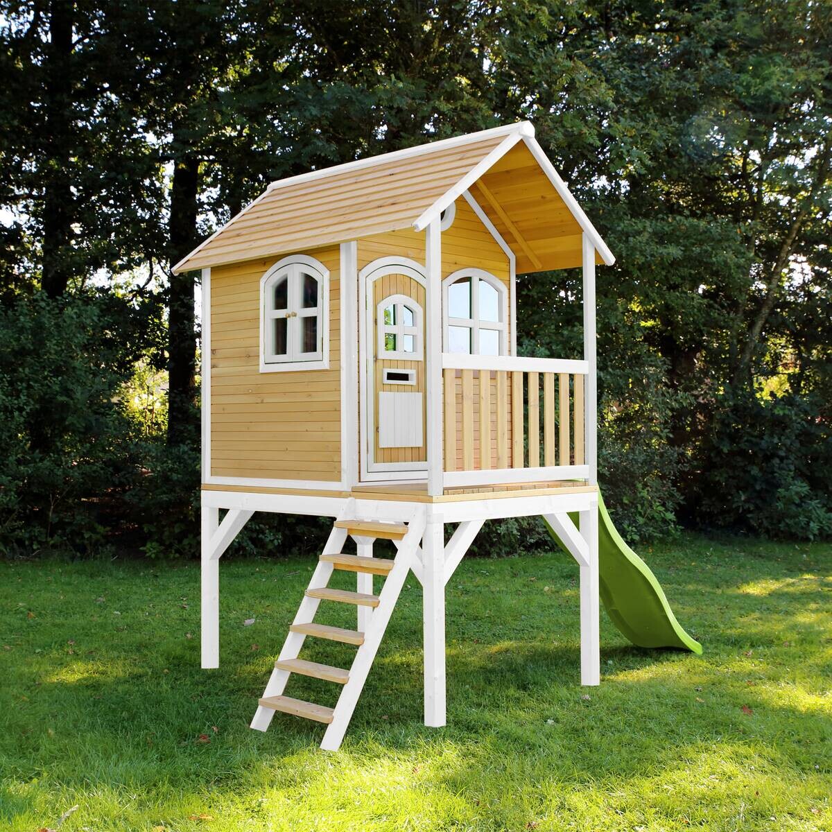 AXI Spielhaus Laura weiß B/H/L: ca. 318x272x191 cm