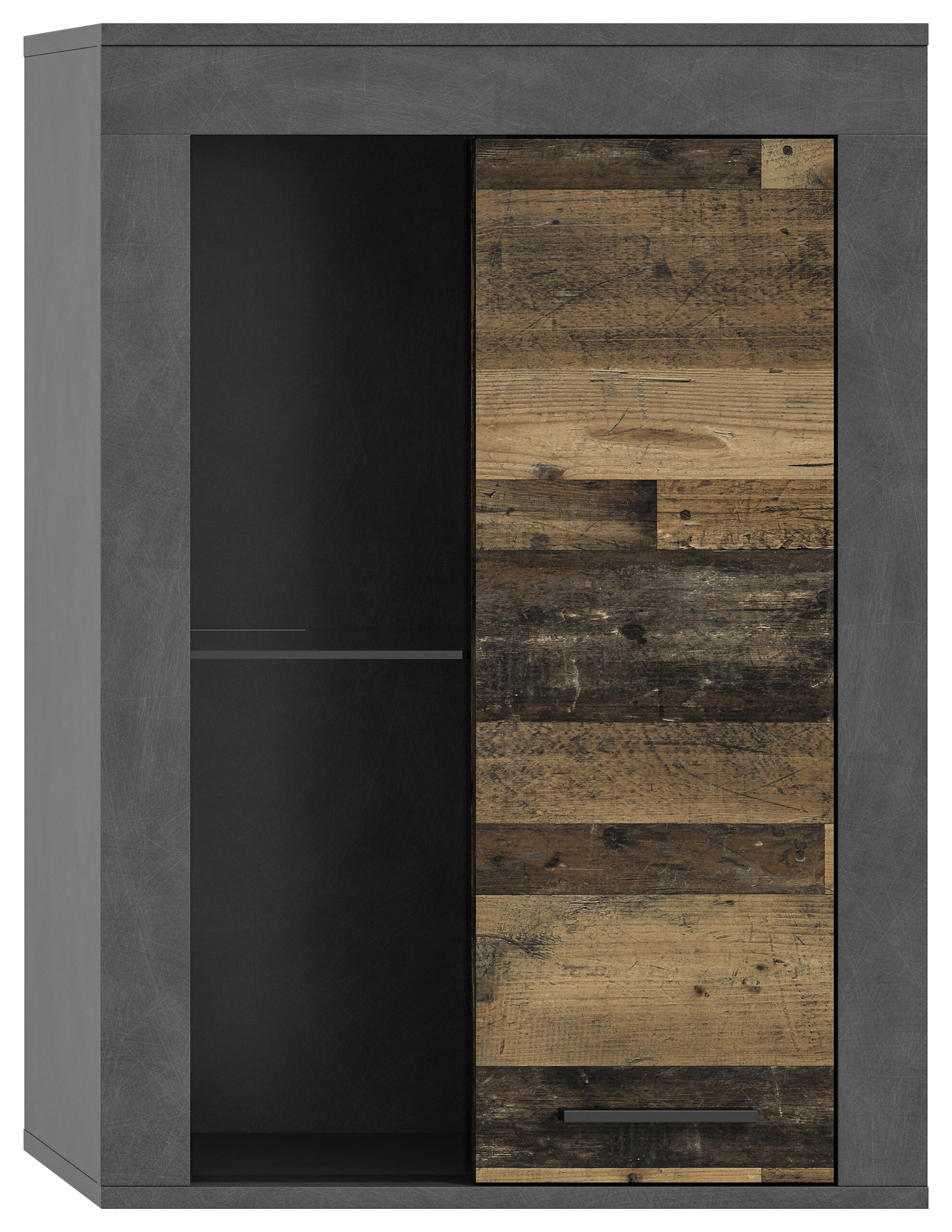 Vitrine Jam Matera Nachbildung Old Wood Nachbildung B/H/T: ca. 86x60x35 cm