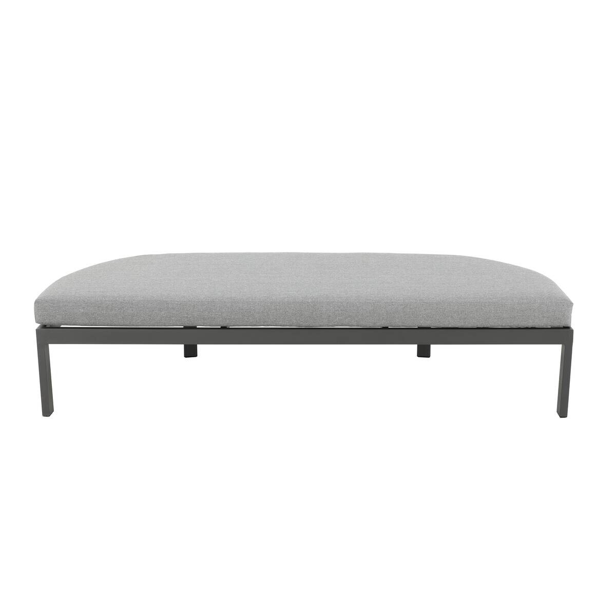 POCOline Sonneninsel mit Dach Barbados hellgrau Stahl