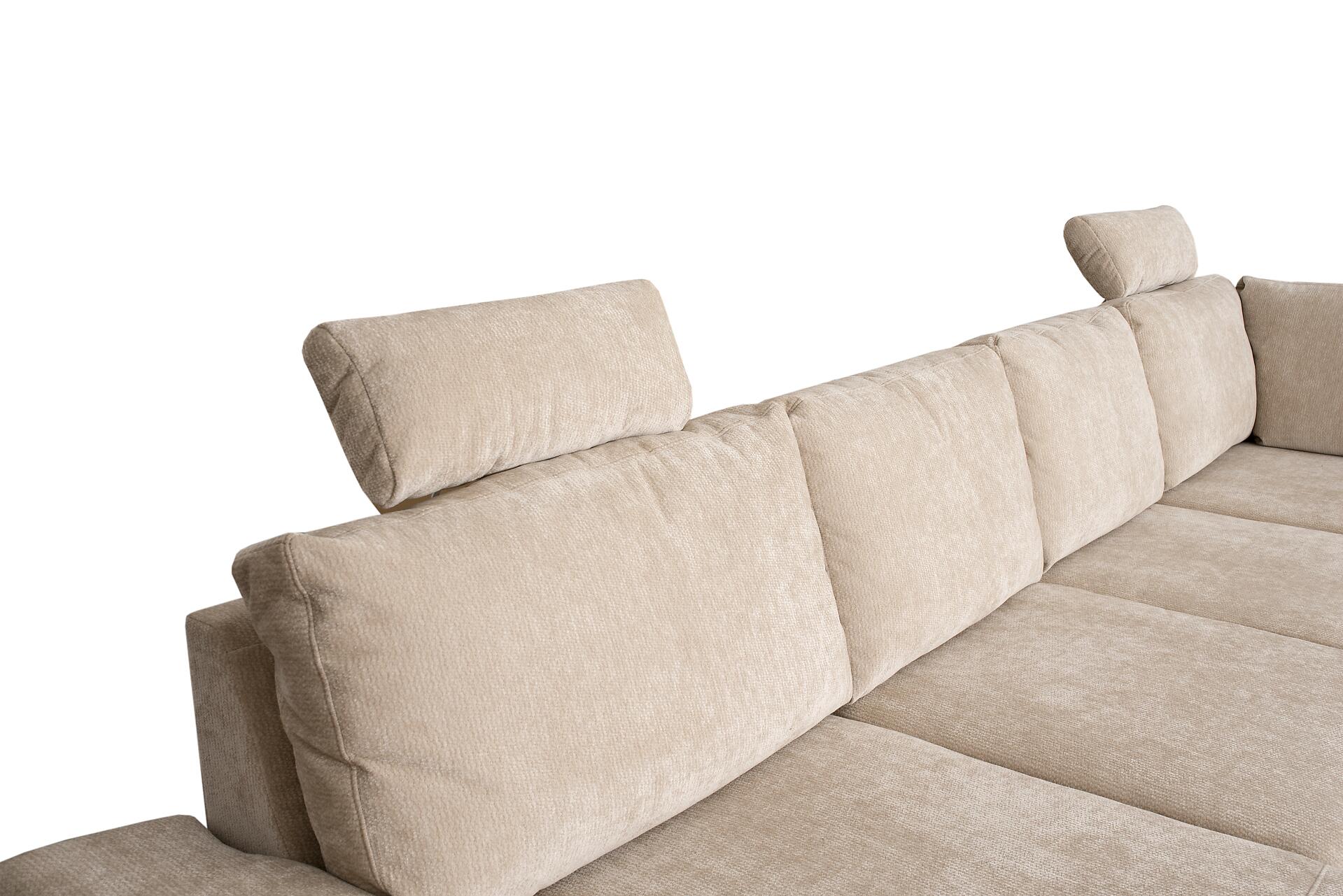 Kopfstütze Sara U beige Microfaser B/H/T: ca. 50x22x13 cm Kopfstütze Sara U beige Microfaser B/H/T: ca. 50x22x13 cm