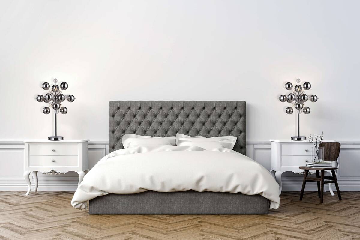 Näve Leuchten Tischleuchte 3073242 Chrom Metall Glas B/H/T: ca. 50x74x50 cm G9 6 Brennstellen