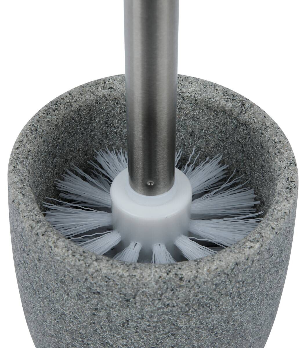 Axentia WC-Garnitur Axentia steingrau Kunststoff