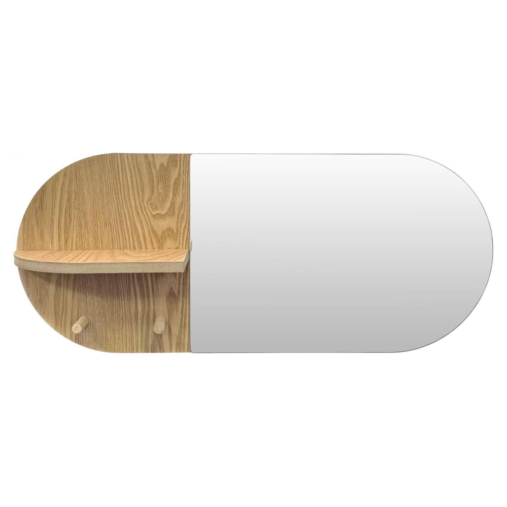 Garderobenspiegel Franz Eiche Nachbildung B/H/T: ca. 59x25x11 cm