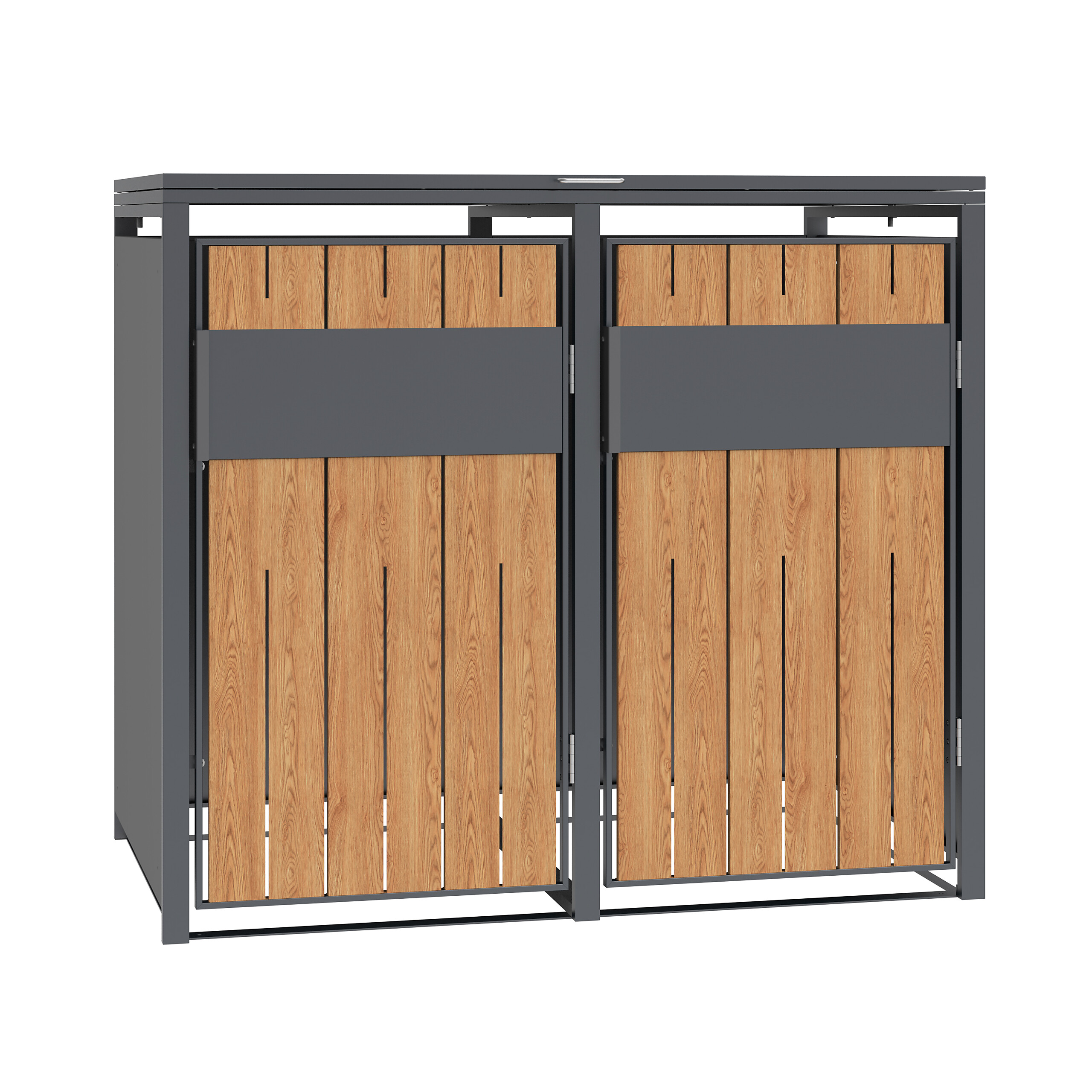 Westmann Mülltonnenbox Varius Holzoptik B/H/L: ca. 132x116x80 cm