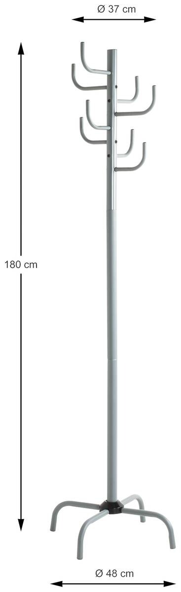 Garderobenständer grau H/D: ca. 180x48 cm Garderobenständer grau H/D: ca. 180x48 cm