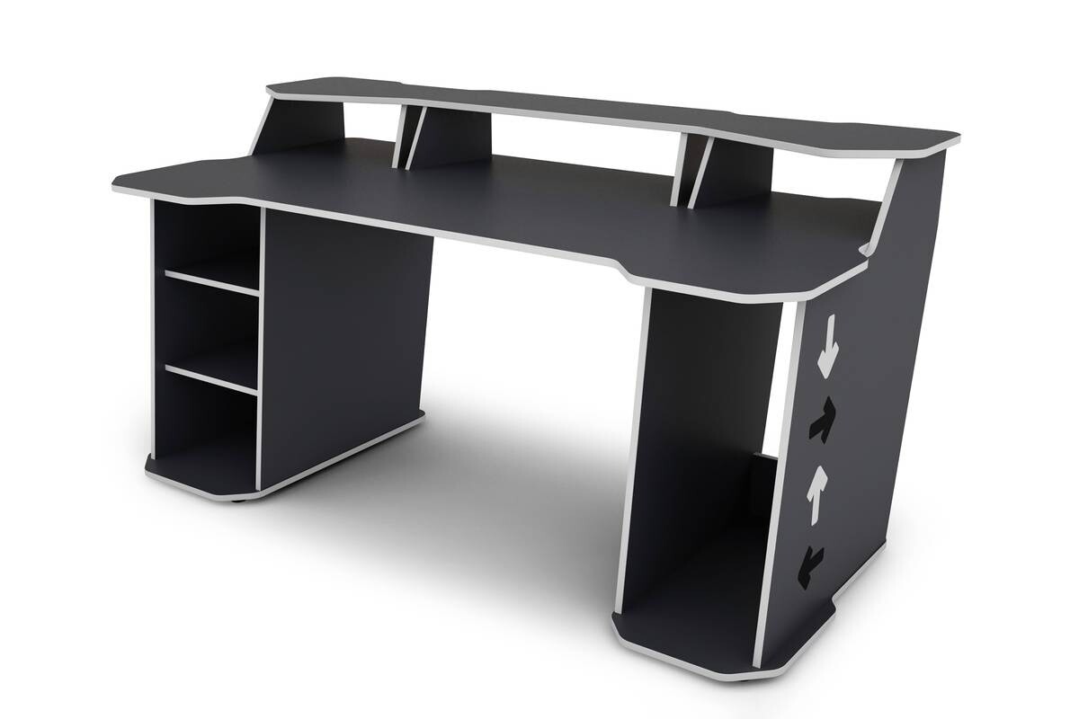 Schreibtisch MATRIX anthrazit weiß B/H/T: ca. 180x76,96x85 cm Schreibtisch MATRIX anthrazit weiß B/H/T: ca. 180x76,96x85 cm