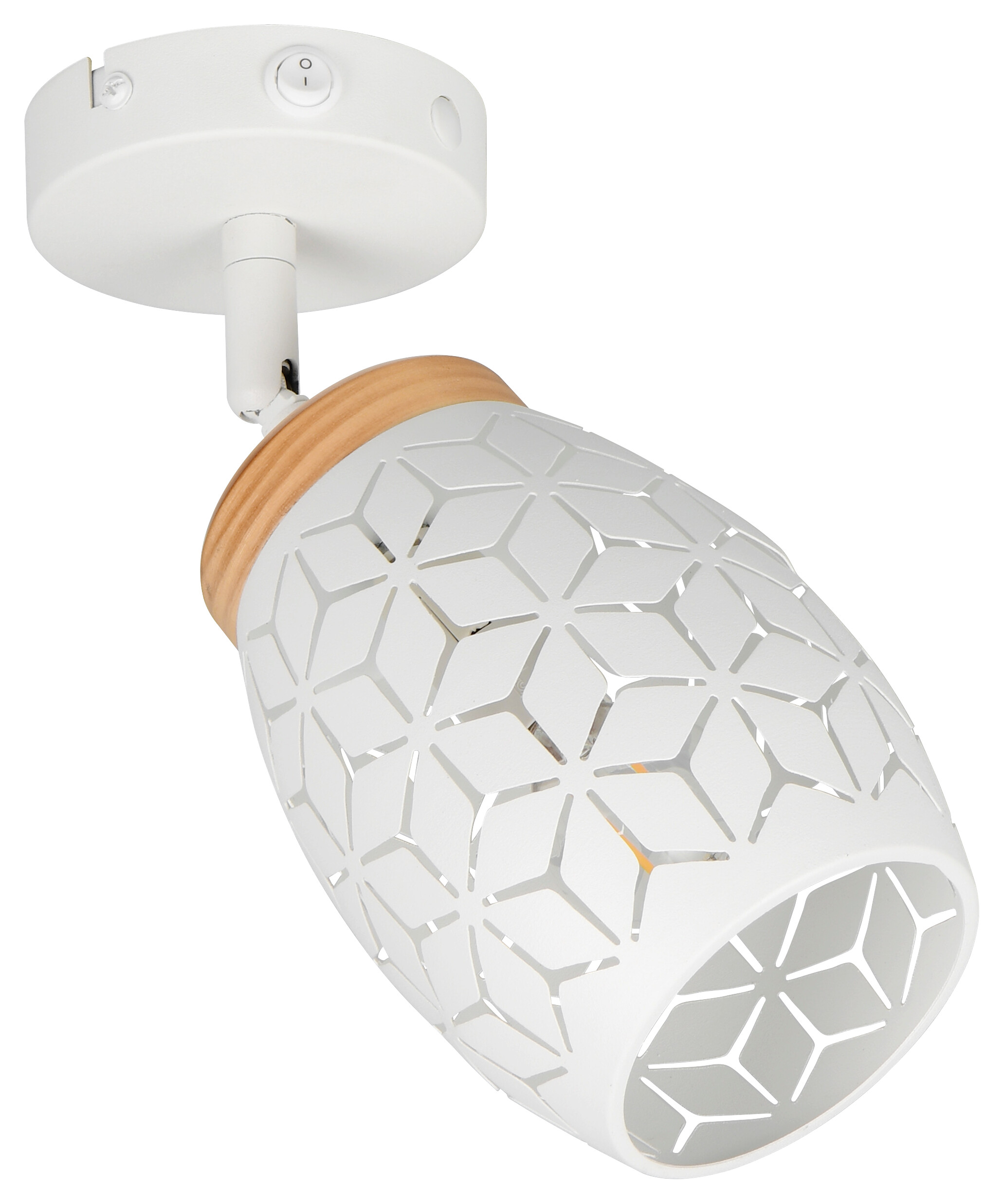 Reality Leuchten Spots Bidar weiß Metall B/H: ca. 12x27 cm E14 1 Brennstellen