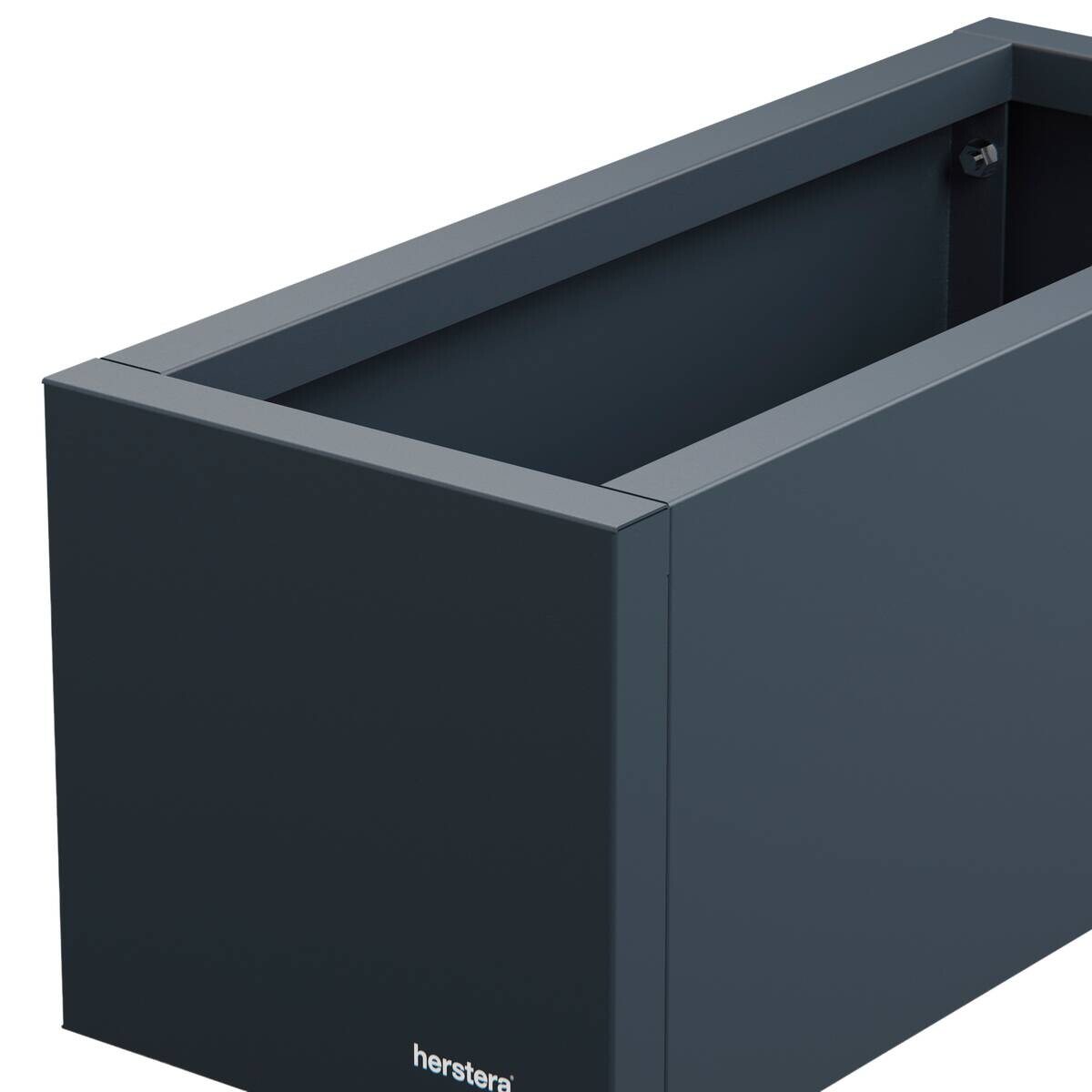 Herstera Garden Pflanzkübel Cube anthrazit Metall B/H/L: ca. 60x25x25 cm