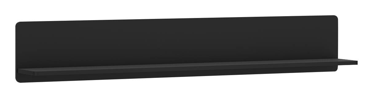 Wandregal Norica schwarz matt B/H/T: ca. 140x24x22 cm