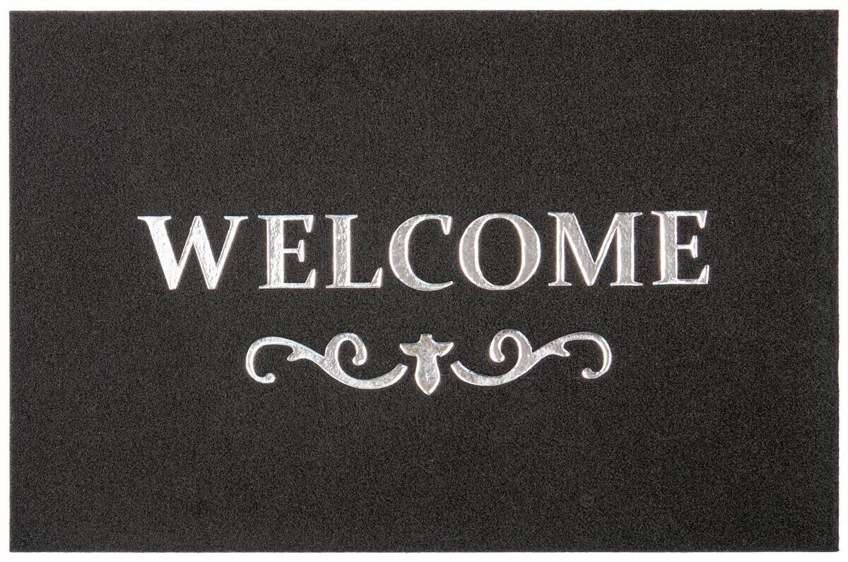 Andiamo Fußmatte Sparkle silber B/L: ca. 40x60 cm