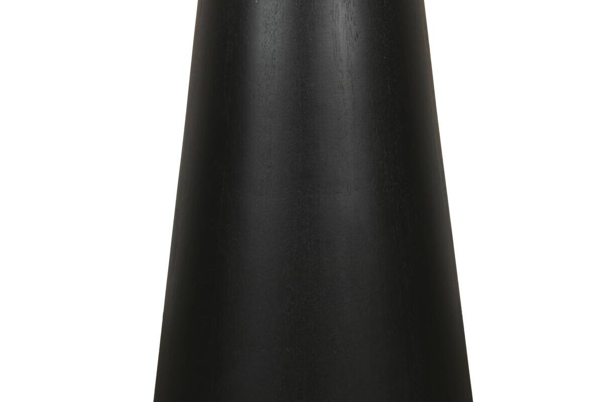 Beistelltisch CONE schwarz lackiert Akazie H/D: ca. 50x40 cm