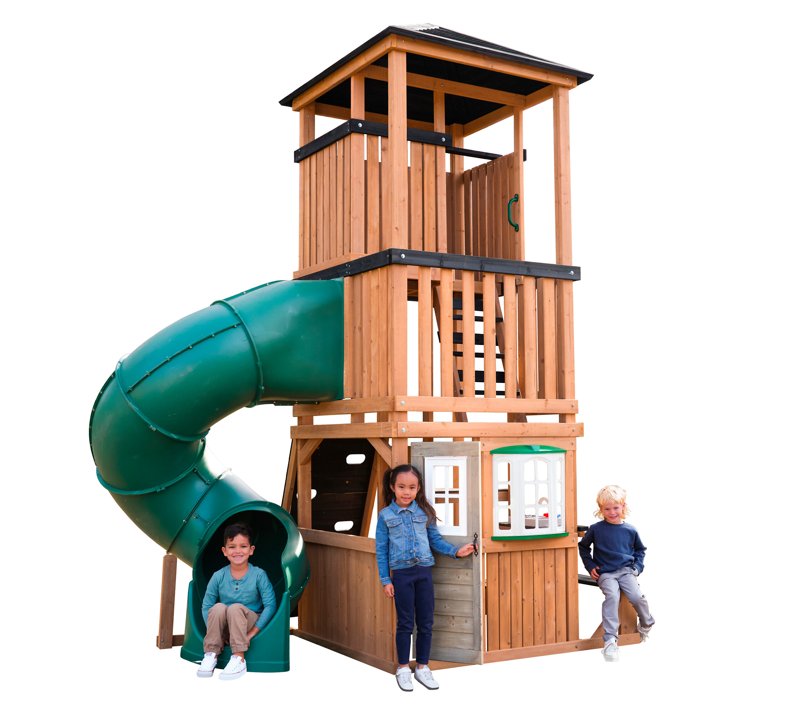 Zwerkules Spielturm Ramba natur B/H/L: ca. 295x380x195 cm