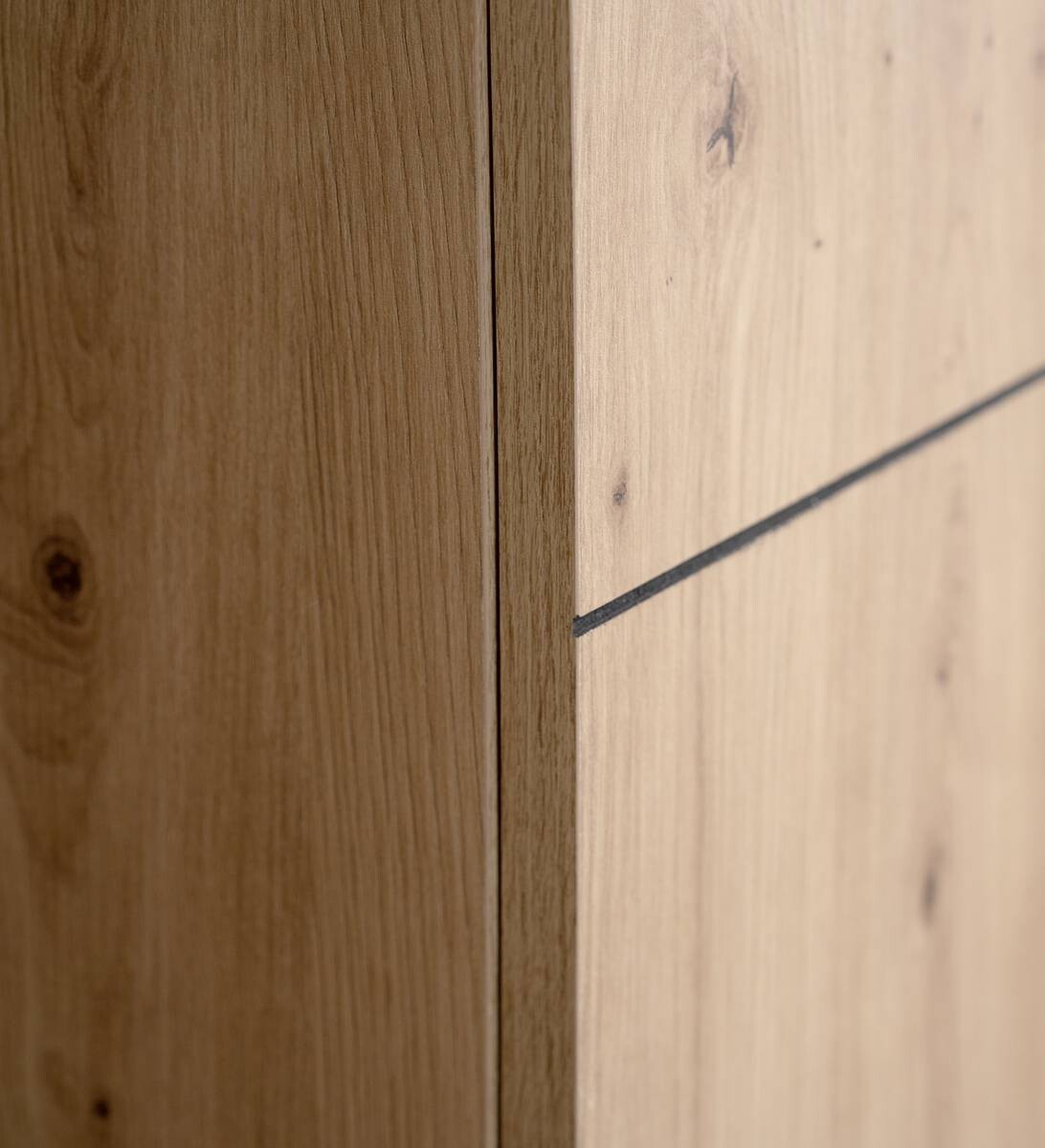 Kommode Nola Eiche Artisan Nachbildung schwarz B/H/T: ca. 80x90x42 cm