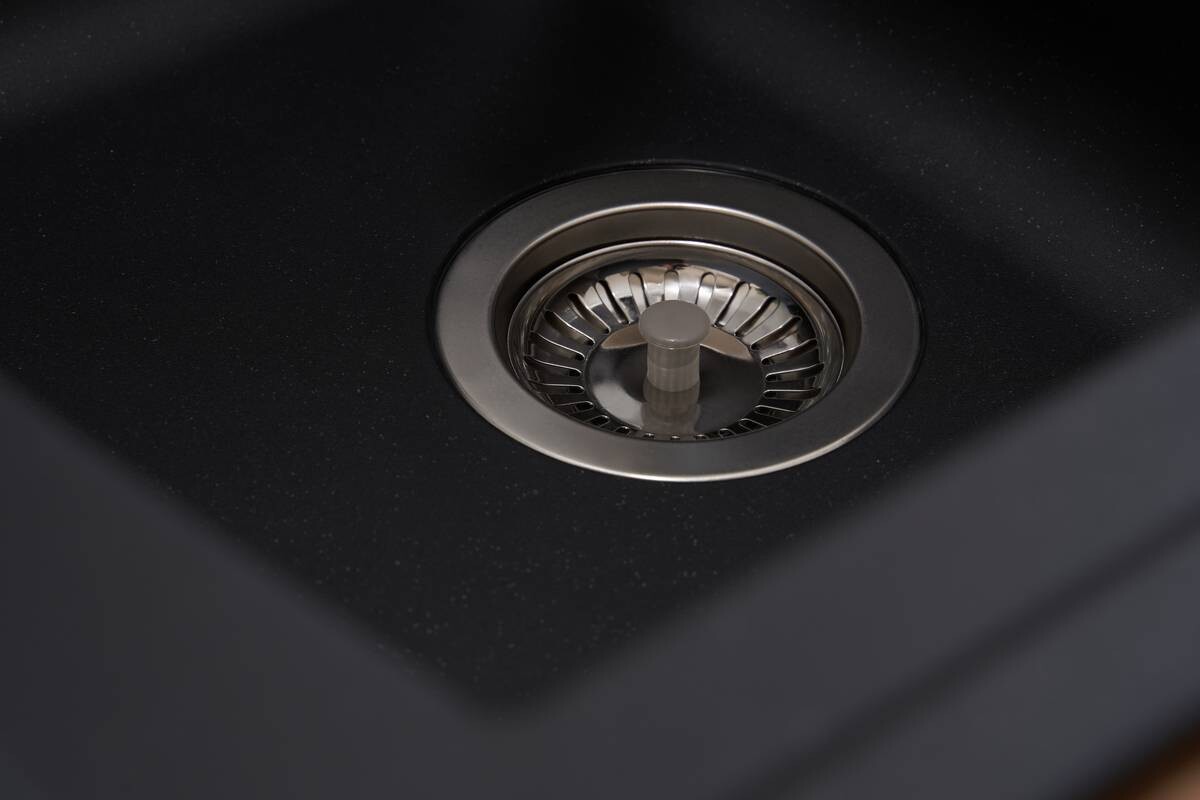 Respekta Einbauspüle Boston 86 x 50 S schwarz Mineralite B/H/T: ca. 86x20x50 cm