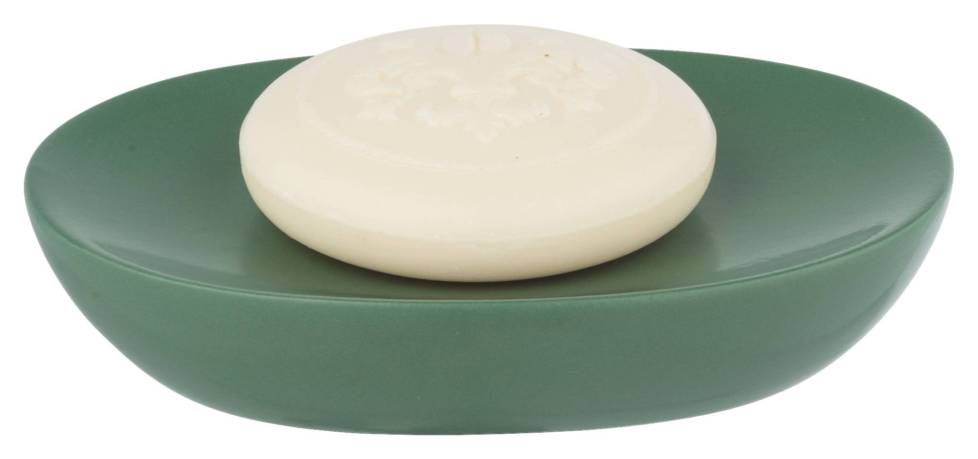 Allstar Seifenablage Olinda grün Keramik B/H/T: ca. 12x3x8,5 cm