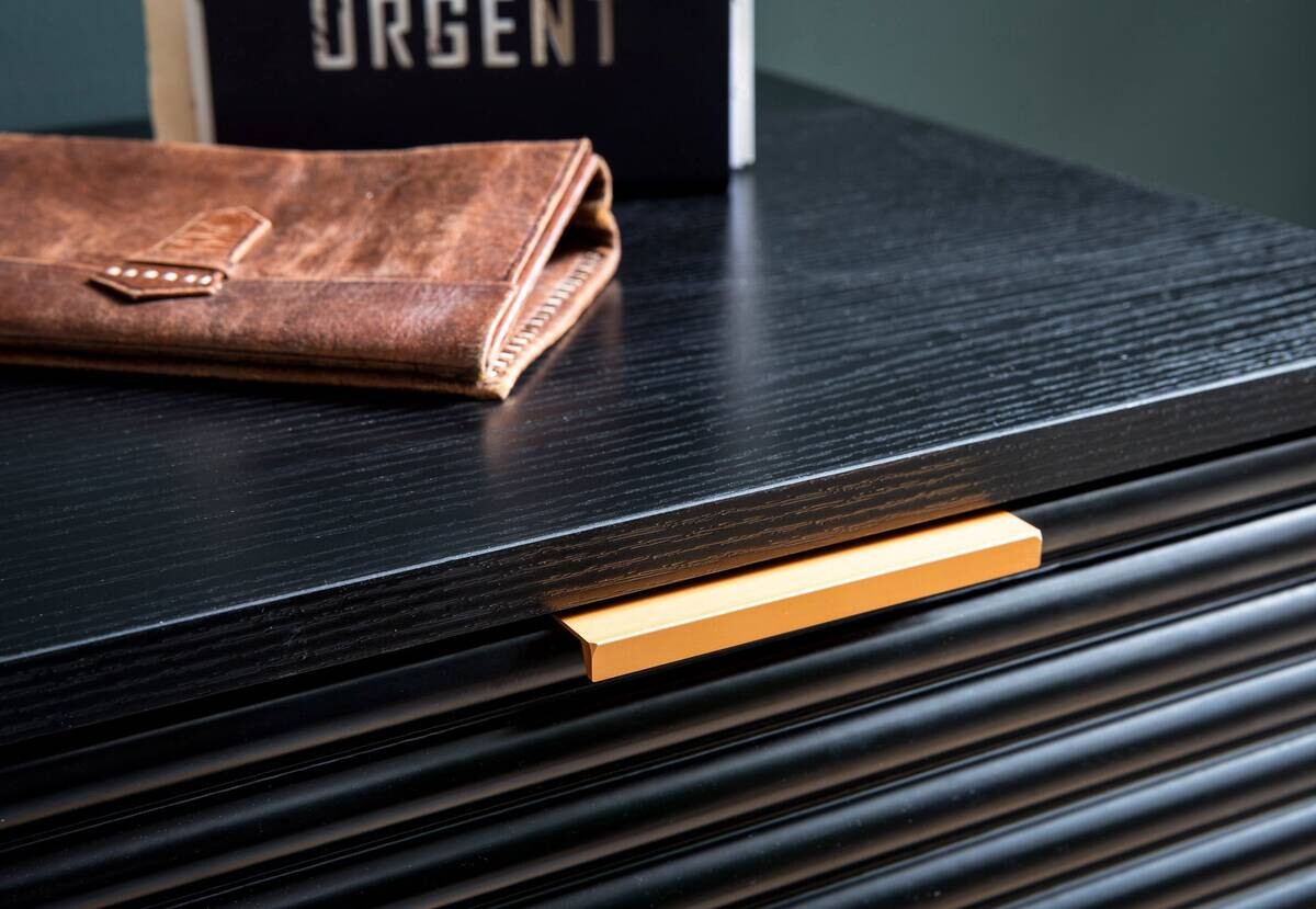 Sideboard schwarz B/H/T: ca. 77x97x40 cm