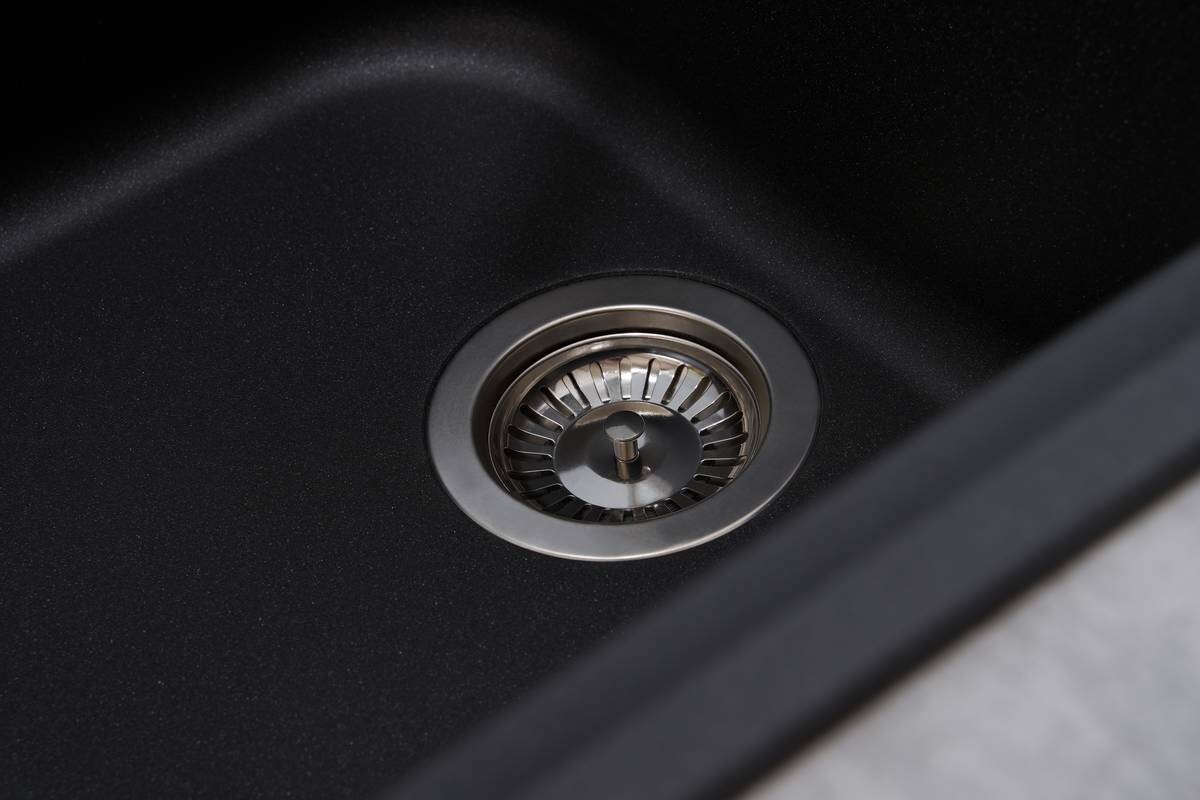 Respekta Einbauspüle Orlando 100 x 50 S schwarz Granitverbundmaterial B/H/T: ca. 100x22,5x50 cm