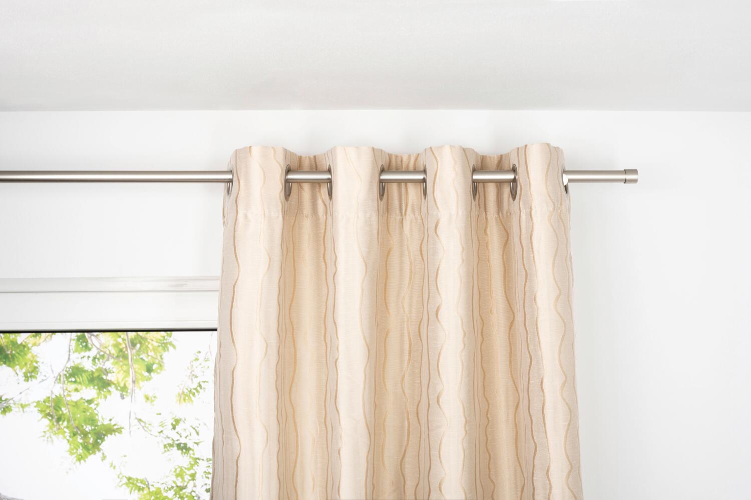 Ösenvorhang STREAM sand B/L: ca. 135x245 cm