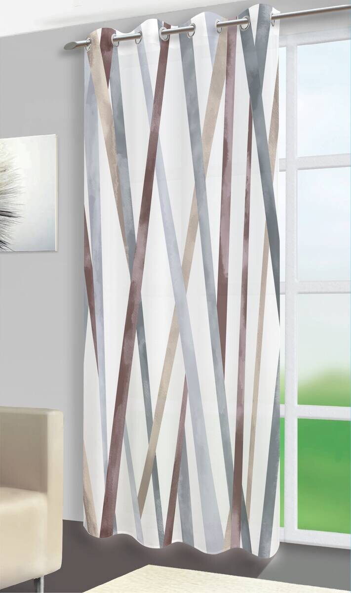 silver edition Ösenvorhang Melanie grau B/L: ca. 135x245 cm