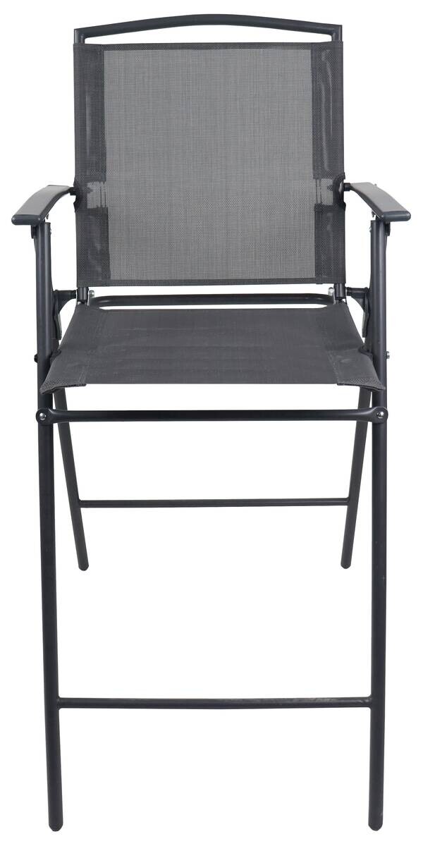 VCM Gartensitzgruppe Garlos anthrazit Stahl B/H/L: ca. 70x108x70 cm