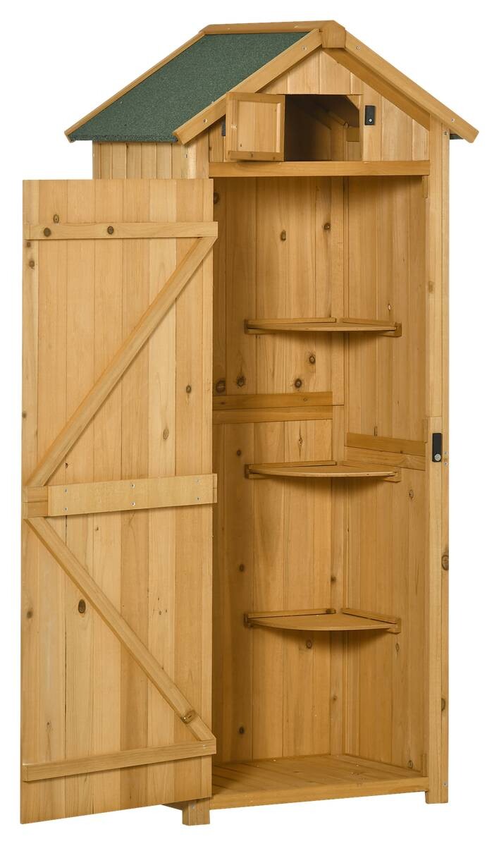 Outsunny Gartenhaus natur B/H/L: ca. 542x179x77 cm