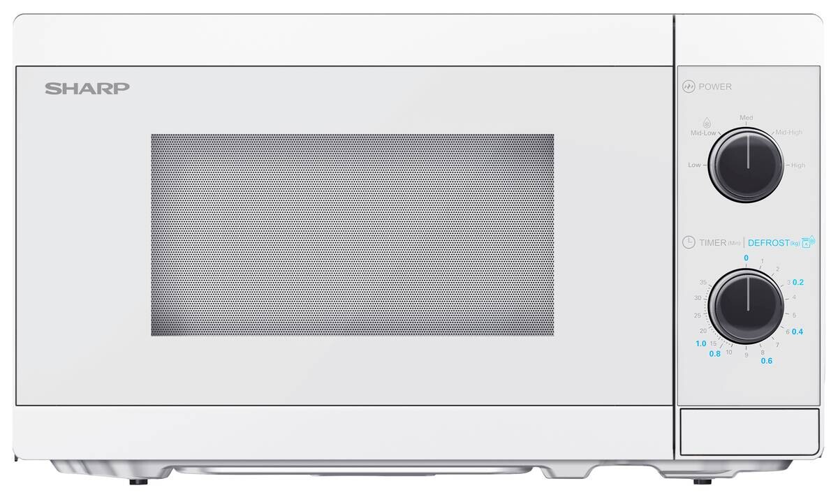 Sharp Mikrowelle weiß Stahl B/H/T: ca. 44x25,8x34,4 cm