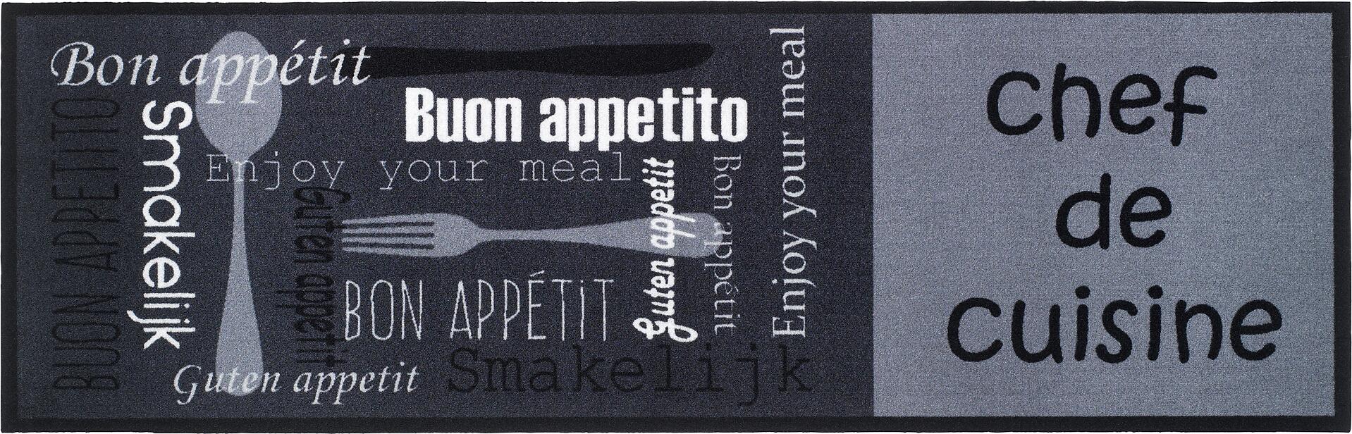 Küchenläufer Cook&Wash grau B/L: ca. 50x150 cm