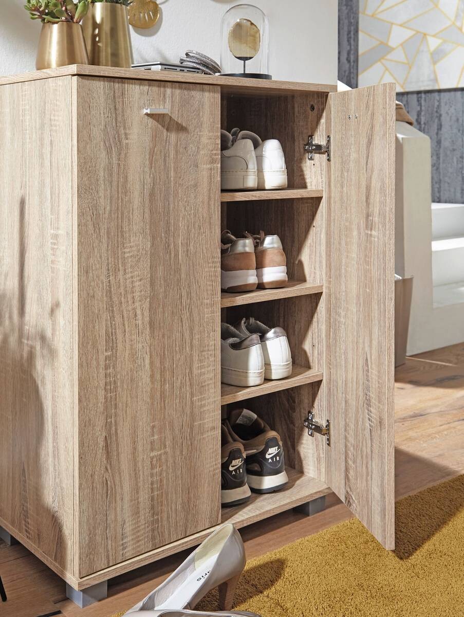 Schuhschrank Sonoma Nachbildung B/H/T: ca. 35x90x60 cm