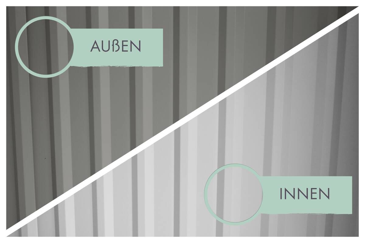 Karibu Gartenhaus IIndra 3,5 grau B/H/T: ca. 289x213x289 cm