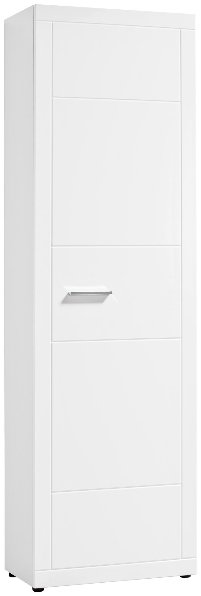 Garderobenschrank Atlanta weiß weiß Hochglanz B/H/T: ca. 60x202x35 cm