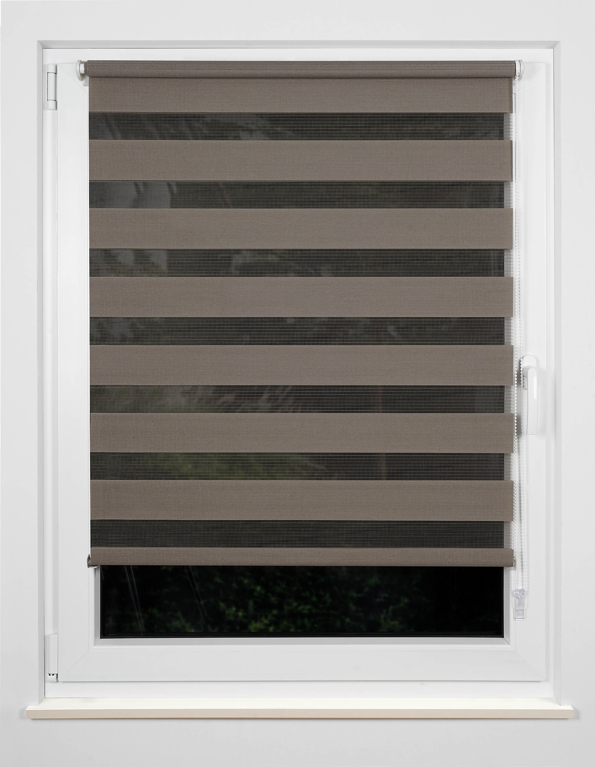 Doppelrollo Just braun B/L: ca. 120x160 cm