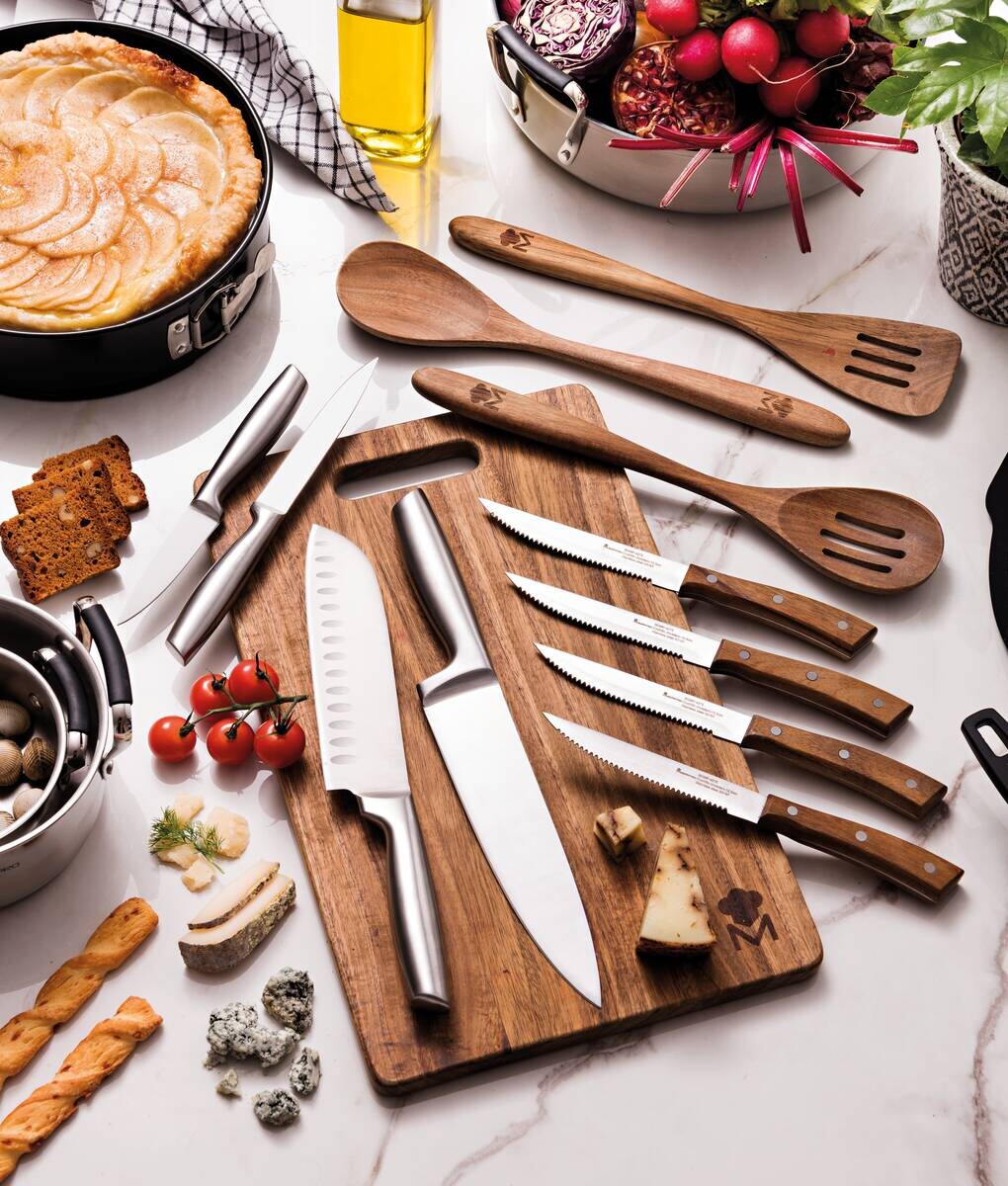 MASTERPRO Küchenwerkzeug-Set SMART braun Holz